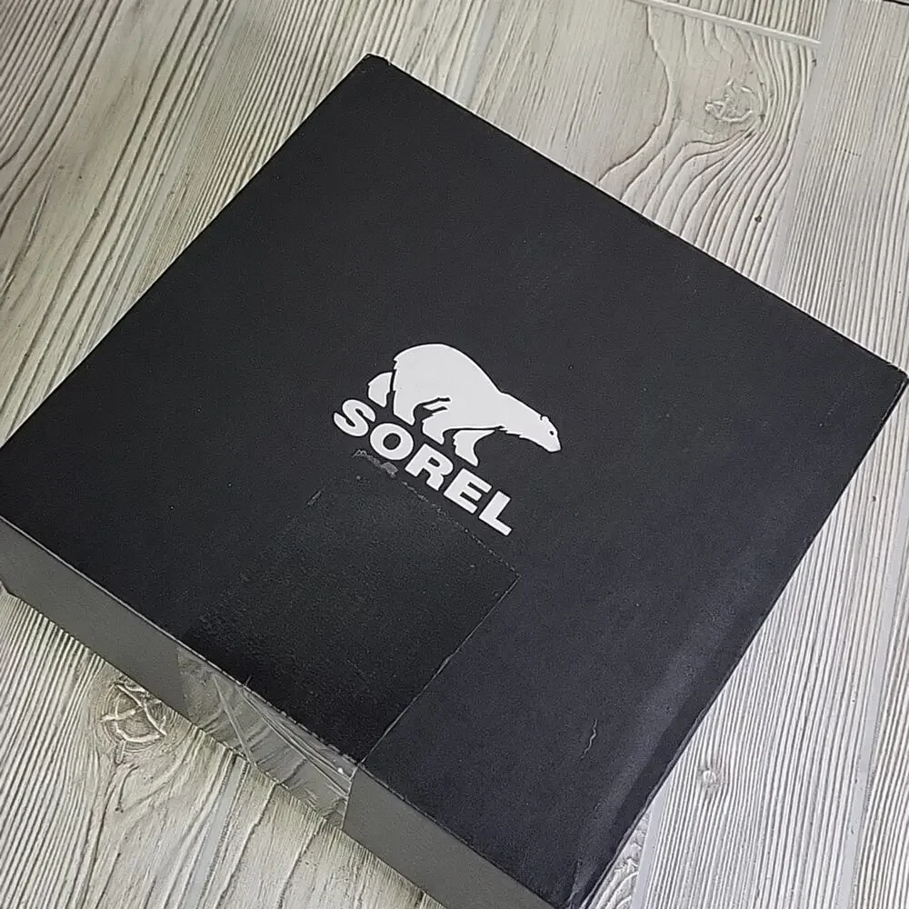 Sorel Kids Flurry Snow Boots Black & Super Blue Toddler Size 8 NEW